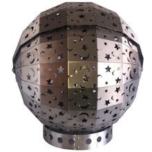 Load image into Gallery viewer, The Kirkella- Stainless Steel Moon &amp; Stars FirePit Globe FireBall
